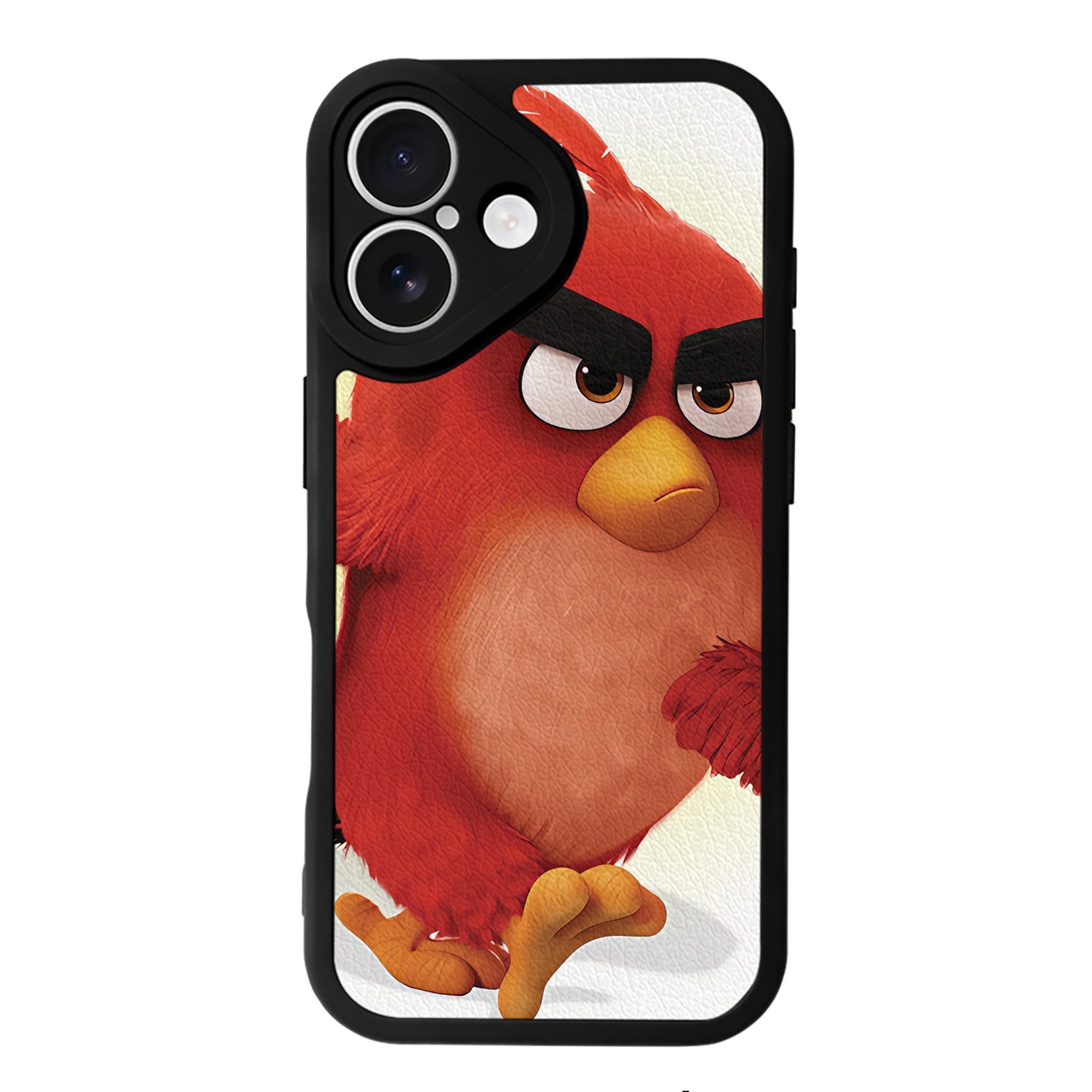 （画像用） Angry Birds アングリーバード 【iPhone 16シリーズ対応】シリコンスマホケース（レザー調） 材質：シリコン